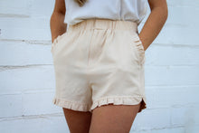 Load image into Gallery viewer, Cream Ruffle Shorts
