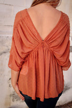 Load image into Gallery viewer, Cinched Camel Blouse
